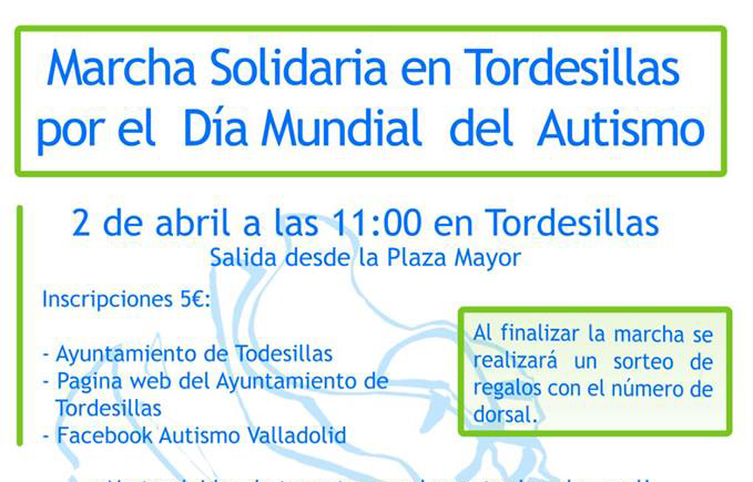 Tordesillas se volcará el 2 abril con el Autismo