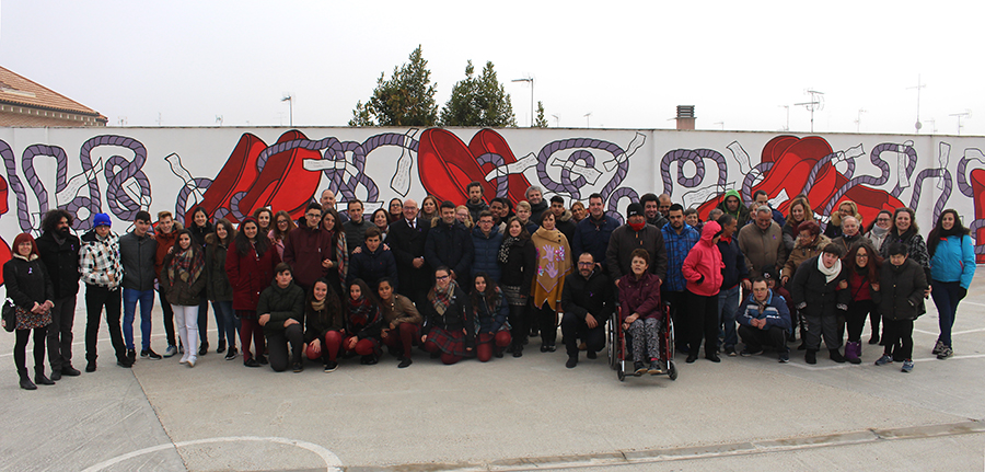 Un nuevo mural de Carlos Adeva pone fin a los actos en la provincia contra la Violencia de Género