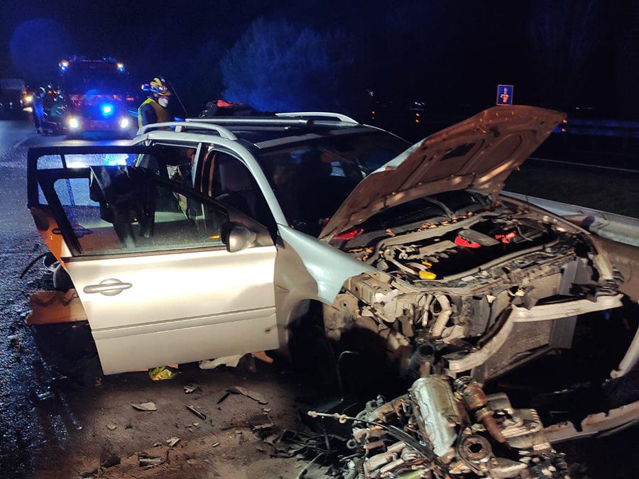 Una colisión múltiple a la altura de San Miguel del Pino deja ocho heridos, cuatro de ellos graves