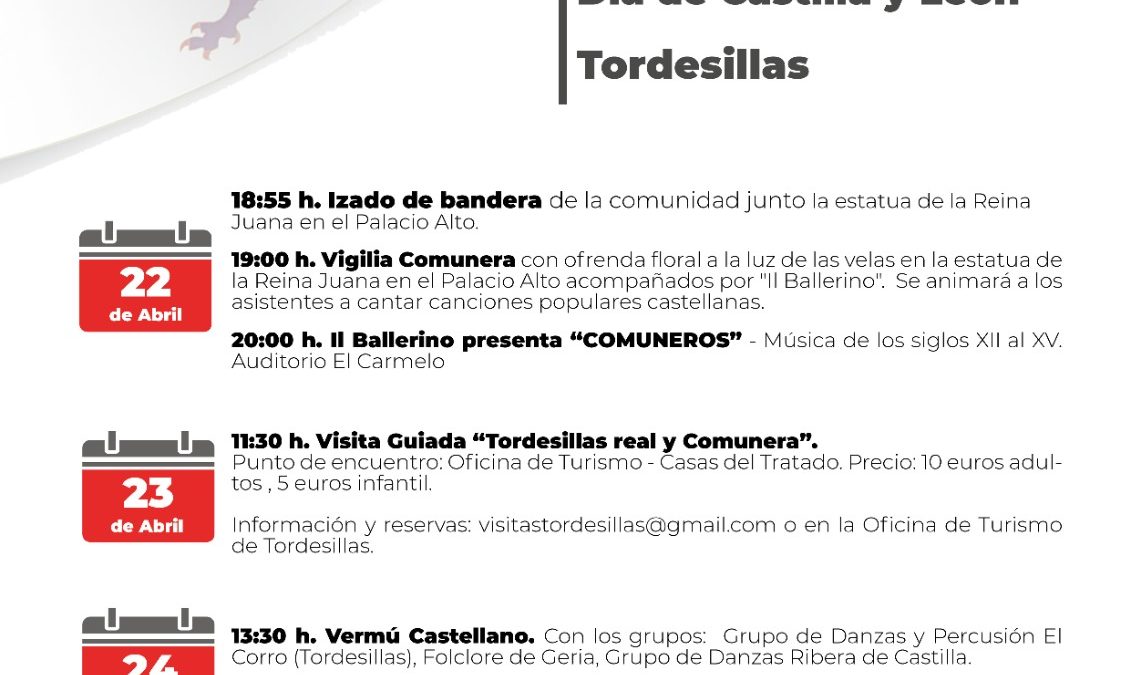 Tordesillas conmemorará el Día de Castilla y León con varios actos