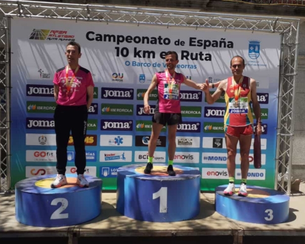Roberto Bazán consigue dos medallas de bronce en el Campeonato de España de 10k en ruta