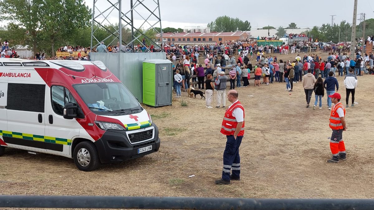 Cruz Roja ha realizado siete asistencias sanitarias durante el encierro del Toro de la Vega 2022