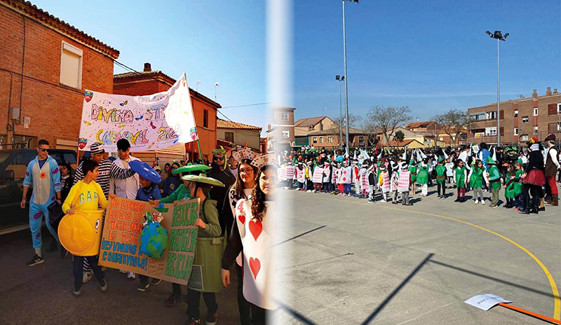 Los colegios de la localidad celebran su particular carnaval