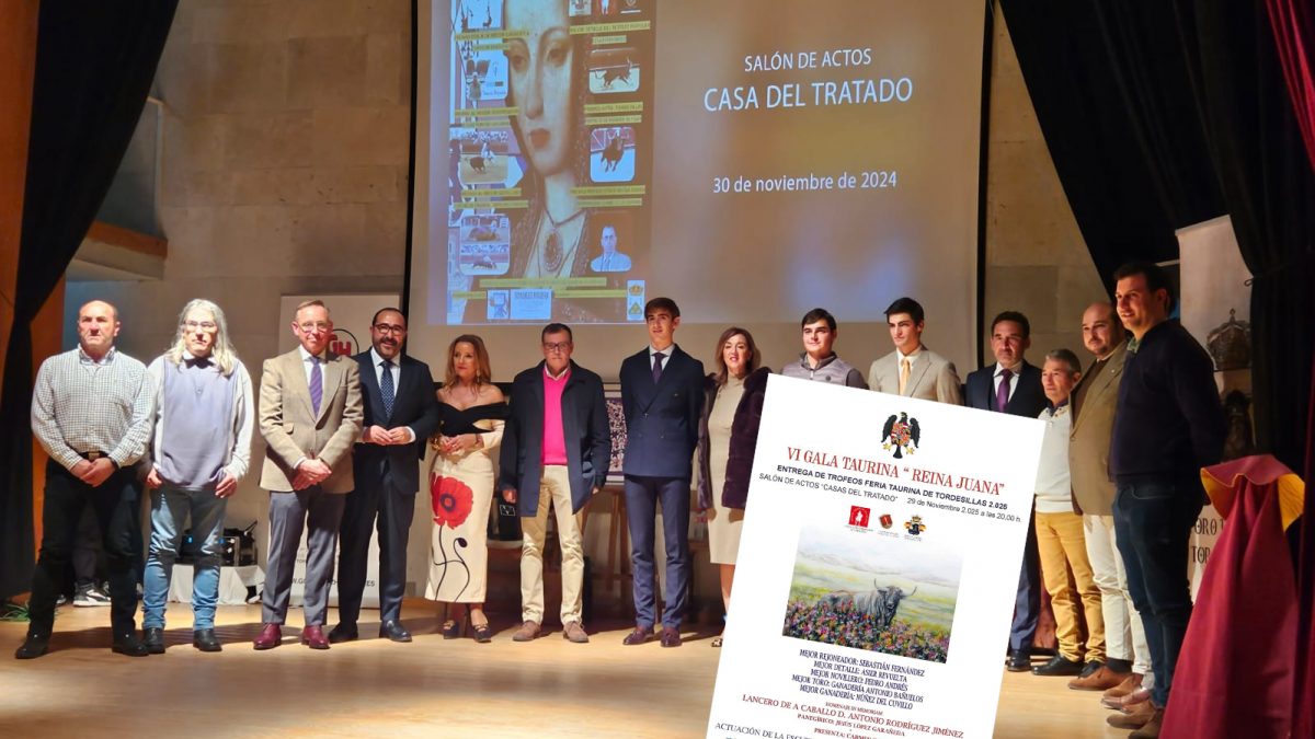 Tordesillas condecora el próximo 29 de noviembre a las estrella de la Feria en la Gala Taurina ‘Reina Juana’