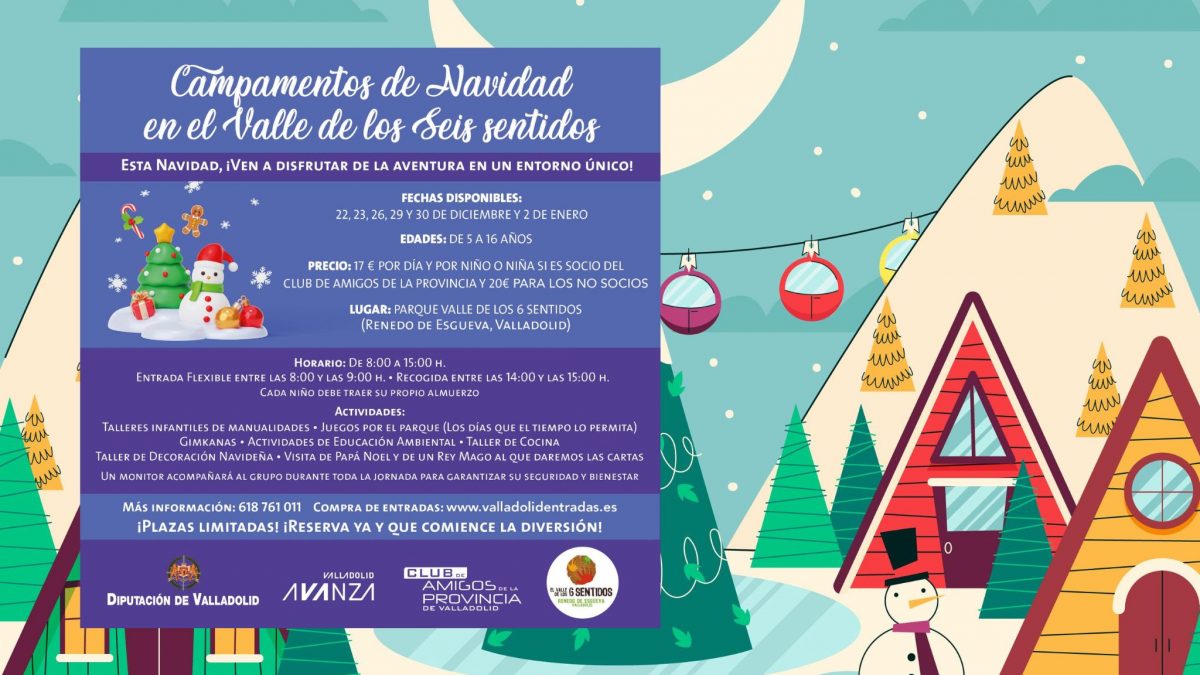 La Diputación lleva al Valle de los 6 Sentidos los Campamentos de Navidad 2025