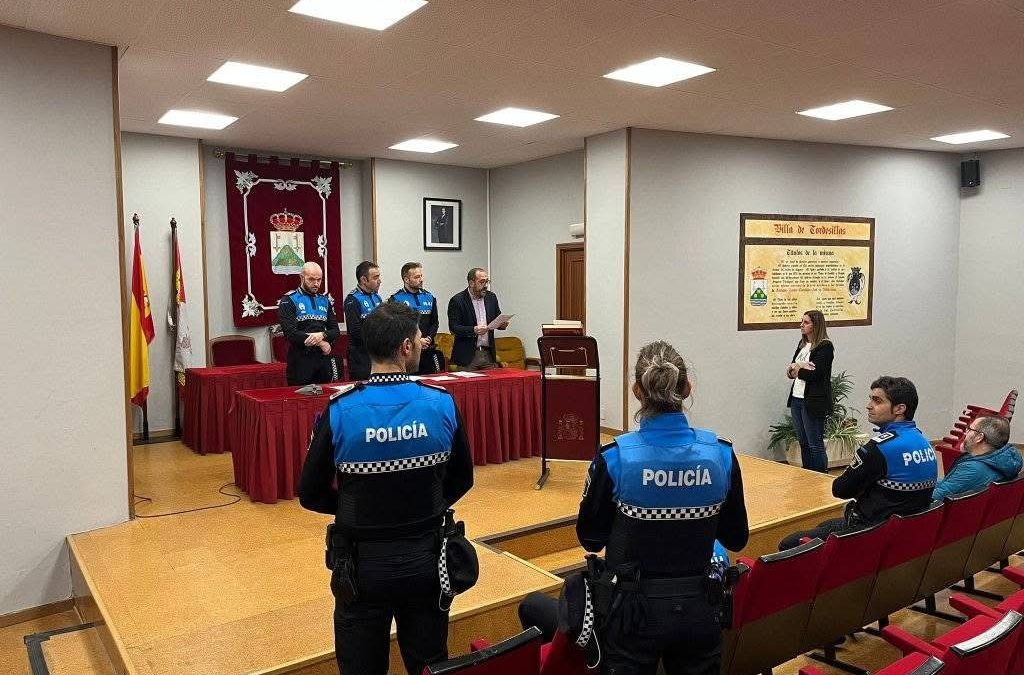 La Policía Local de Tordesillas, reconocida con la Medalla al Mérito Policial en su categoría de plata