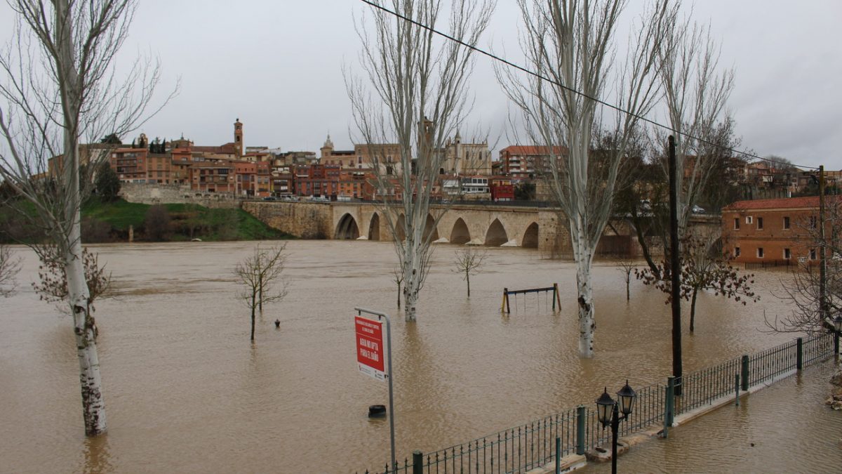 El Duero registra su mayor caudal provocando algunas inundaciones a su paso por Tordesillas