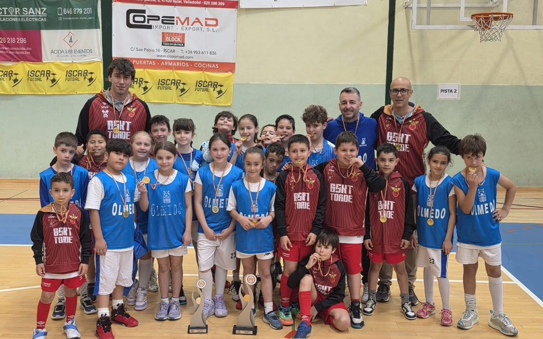 Los conjuntos de baloncesto de Tordesillas despuntan en las finales de los Juegos Escolares